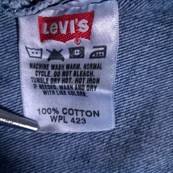 Levis 501 XX Jean Men 32x33, Tag 32x34 Blue Denim Button Fly Relaxed Straight - Picture 13 of 15